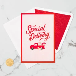 Hallmark Special Delivery 3D Pop-Up Valentine's Day Card 17 Hallmark Special Delivery 3D Pop-Up Valentine's Day Card -Hallmark Red Truck With Flowers 3D PopUp Valentines Day Card 1299IAV6066 06