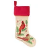 Hallmark The Beauty Of Birds Stocking -Hallmark RedWhite Birds and Holly Keepsake Stocking 1QSB6309 01