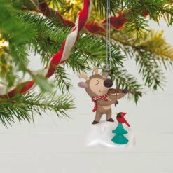 Hallmark Festive Fiddler Musical Ornament -Hallmark Reindeer Playing Violin Musical Keepsake Ornament 2199QGO2937 02