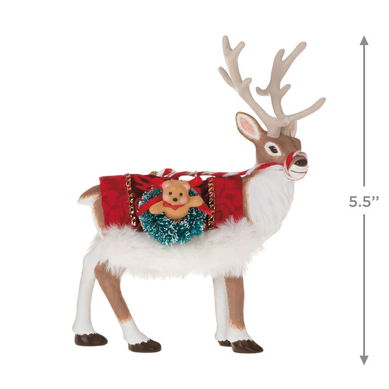 Hallmark Father Christmas's Reindeer Ornament 5 Hallmark Father Christmas's Reindeer Ornament - Image 3