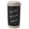 Hallmark Rejoice Repeat Ceramic Travel Mug, 12 Oz. -Hallmark Rejoice and Be Glad Ceramic Travel Mug 1SNN1065 01