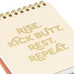 Hallmark Kick Butt, Repeat Easel Notebook -Hallmark Rise Kick Butt Rest Repeat Easel Notebook 3HWJ2108 07