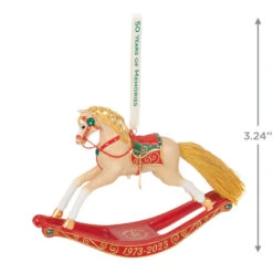 Hallmark 50 Years Of Memories Rocking Horse Special Edition Porcelain Ornament 10 Hallmark 50 Years Of Memories Rocking Horse Special Edition Porcelain Ornament -Hallmark Rocking Horse 50 Years Keepsake Ornament 2599QGO2507 03