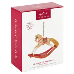 Hallmark 50 Years Of Memories Rocking Horse Special Edition Porcelain Ornament 11 Hallmark 50 Years Of Memories Rocking Horse Special Edition Porcelain Ornament -Hallmark Rocking Horse 50 Years Keepsake Ornament 2599QGO2507 04