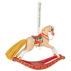 Hallmark 50 Years Of Memories Rocking Horse Special Edition Porcelain Ornament 13 Hallmark 50 Years Of Memories Rocking Horse Special Edition Porcelain Ornament -Hallmark Rocking Horse 50 Years Keepsake Ornament 2599QGO2507 06