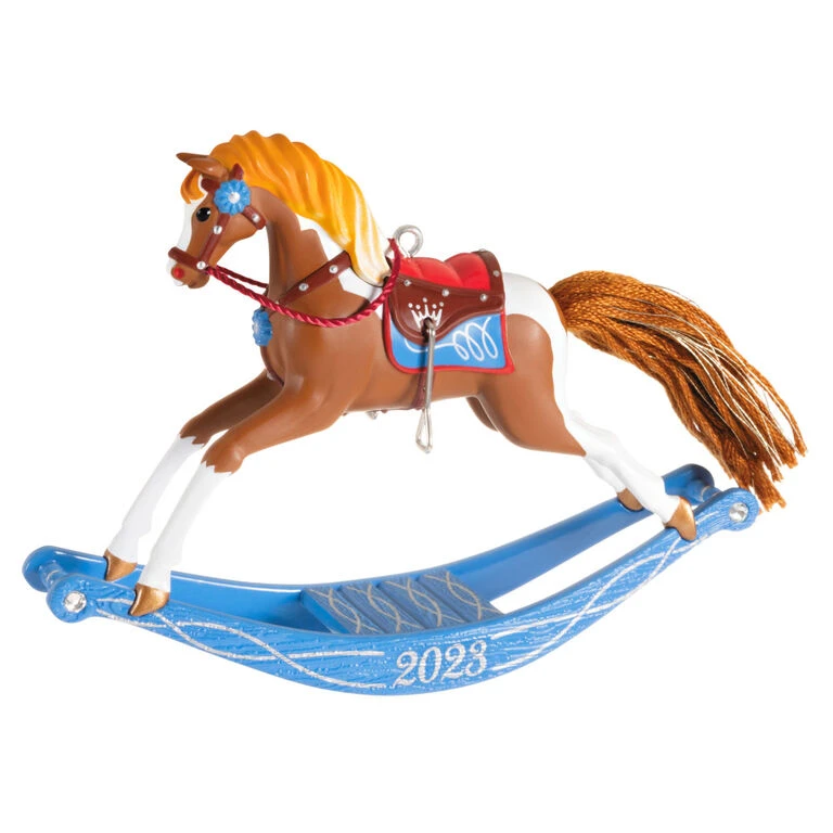 Hallmark Rocking Horse Memories 2023 Ornament 3 Hallmark Rocking Horse Memories 2023 Ornament