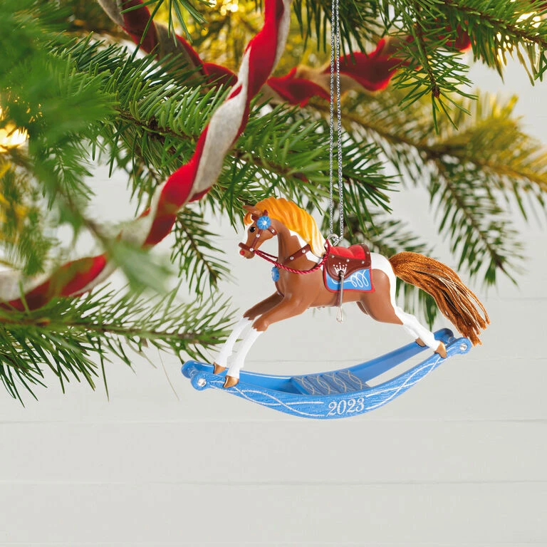 Hallmark Rocking Horse Memories 2023 Ornament 4 Hallmark Rocking Horse Memories 2023 Ornament - Image 2