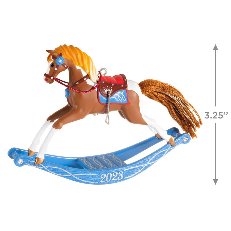 Hallmark Rocking Horse Memories 2023 Ornament 5 Hallmark Rocking Horse Memories 2023 Ornament - Image 3