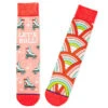 Hallmark Let's Roll Roller Skates Funny Crew Socks -Hallmark Roller Skates Novelty Crew Socks 1SOX2075 01