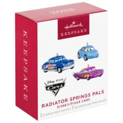 Hallmark Mini Disney/Pixar Cars Radiator Springs Pals Ornaments, Set Of 3 20 Hallmark Mini Disney/Pixar Cars Radiator Springs Pals Ornaments, Set Of 3 -Hallmark Sally Doc Hudson Ramone Cars Keepsake Ornaments 2999QXM9297 06
