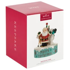 Hallmark Nostalgic Noel Ornament With Sound And Motion 11 Hallmark Nostalgic Noel Ornament With Sound And Motion -Hallmark Santa Snowman Reindeer Spinning Keepsake Ornament 4499QGO2769 04