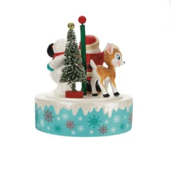 Hallmark Nostalgic Noel Ornament With Sound And Motion 13 Hallmark Nostalgic Noel Ornament With Sound And Motion -Hallmark Santa Snowman Reindeer Spinning Keepsake Ornament 4499QGO2769 06