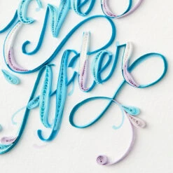 Hallmark Happily Ever After Quilled Paper Handmade Wedding Card 13 Hallmark Happily Ever After Quilled Paper Handmade Wedding Card -Hallmark Script Letters Quilled Paper Handmade Wedding Card 1299LAD9615 04