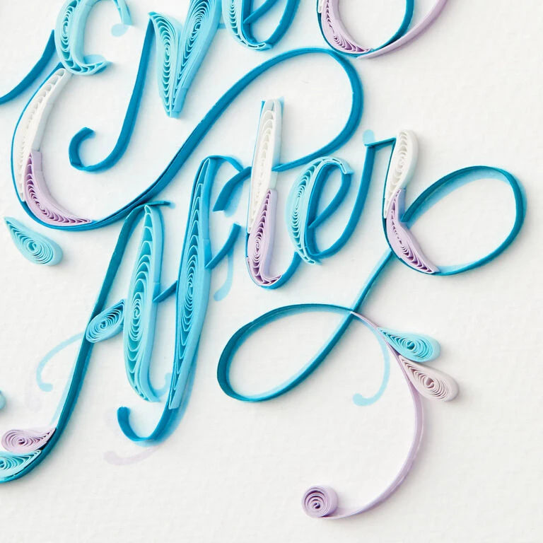 Hallmark Happily Ever After Quilled Paper Handmade Wedding Card 6 Hallmark Happily Ever After Quilled Paper Handmade Wedding Card - Image 4