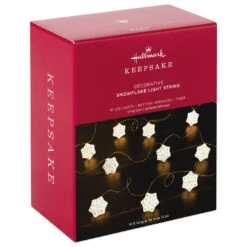 Hallmark Snowflake 10-Light Christmas String Lights, 10' -Hallmark Snowflakes Keepsake Christmas Light String 1QSB6297 04