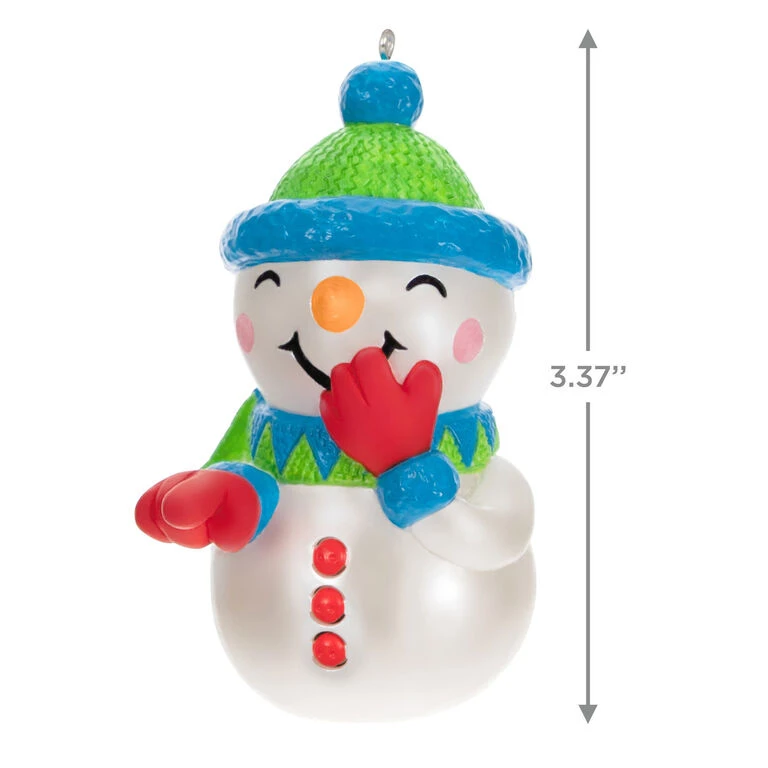 Hallmark Pull My Finger Snowman Ornament With Sound 5 Hallmark Pull My Finger Snowman Ornament With Sound - Image 3