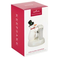 Hallmark Sing-Along Showman Snowman Musical Ornament 11 Hallmark Sing-Along Showman Snowman Musical Ornament -Hallmark Snowman at Piano Musical Keepsake Ornament 2099QGO2637 04