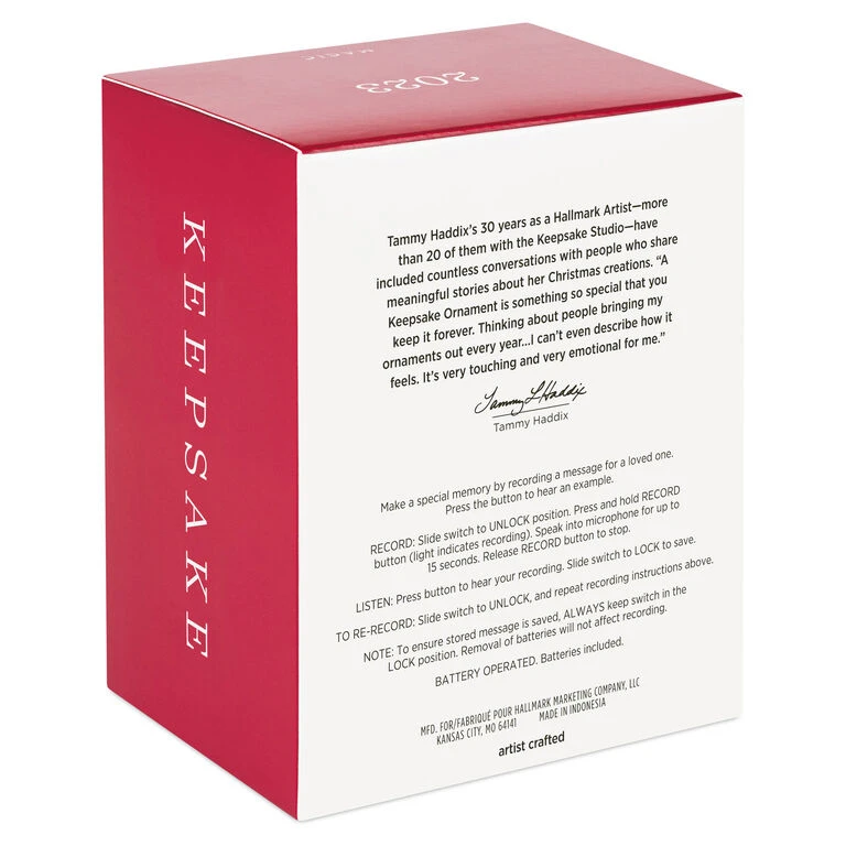 Hallmark Smiles Across The Miles 2023 Recordable Sound Ornament 7 Hallmark Smiles Across The Miles 2023 Recordable Sound Ornament - Image 5