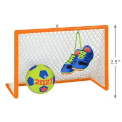 Hallmark Soccer Star 2023 Ornament -Hallmark Soccer Goal Shoes and Ball Keepsake Ornament 1399QGO2689 03