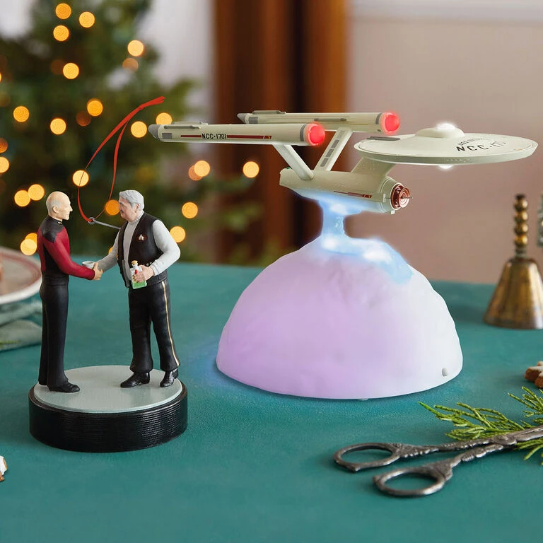 Hallmark Star Trek™ U.S.S. Enterprise NCC-1701 Tabletop Decoration With Light And Sound 4 Hallmark Star Trek™ U.S.S. Enterprise NCC-1701 Tabletop Decoration With Light And Sound - Image 2