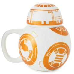Hallmark Star Wars™ BB-8™ Mug With Sound, 14 Oz. -Hallmark Star Wars BB8 Ceramic Mug With Sound Effects Lid 1SHP2167 02