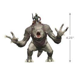 Hallmark Star Wars: The Book Of Boba Fett™ Riding Into The Battle Ornament -Hallmark Star Wars Boba Fett on Rancor Keepsake Ornament 2499QXI7087 03