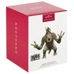 Hallmark Star Wars: The Book Of Boba Fett™ Riding Into The Battle Ornament -Hallmark Star Wars Boba Fett on Rancor Keepsake Ornament 2499QXI7087 04
