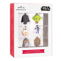 Mini Star Wars™ Shatterproof Hallmark Ornaments, Set Of 6 -Hallmark Star Wars Characters Miniature Christmas Ornaments Set of 6 2HCM6129 04