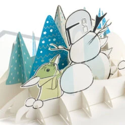 Hallmark Star Wars: The Mandalorian™ Grogu™ Warm Wishes 3D Pop-Up Holiday Card -Hallmark Star Wars The Mandalorian Grogu 3D PopUp Holiday Card 1499XXH9985 04