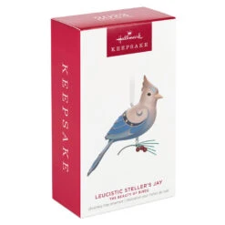 Hallmark The Beauty Of The Birds Leucistic Steller's Jay Ornament -Hallmark Stellers Jay Blue Bird Keepsake Ornament 1799QXE3307 04