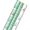 Hallmark Pastel Christmas Prints 3-Pack Wrapping Paper, 120 Sq. Ft. -Hallmark Storybook Scenes 3Pack Christmas Wrapping Paper 5JXW1081 01