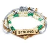 Hallmark Strong And Courageous Bracelets, Set Of 4 -Hallmark Strong and Courageous Beaded and Gold Bracelets 1REL1080 01