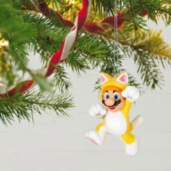 Hallmark Nintendo Super Mario™ Powered Up With Mario Cat Ornament 9 Hallmark Nintendo Super Mario™ Powered Up With Mario Cat Ornament -Hallmark Super Mario Cat Keepsake Ornament 1899QXR8199 02