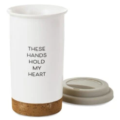 Hallmark These Hands Hold My Heart Ceramic Travel Mug, 12.5 Oz. 10 Hallmark These Hands Hold My Heart Ceramic Travel Mug, 12.5 Oz. -Hallmark These Hands Hold My Heart Travel Mug With Paints 1BBY4852 04