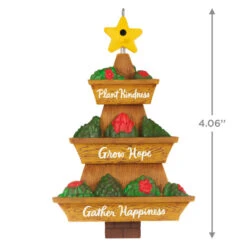 Hallmark Season's Gardenings Ornament -Hallmark TreeShaped Gardening Planter Keepsake Ornament 1899QGO2947 03