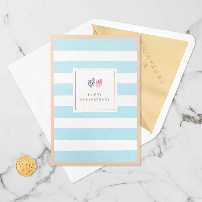 Hallmark Tropical Beach Scene 3D Pop-Up Anniversary Card 6 Hallmark Tropical Beach Scene 3D Pop-Up Anniversary Card - Image 4