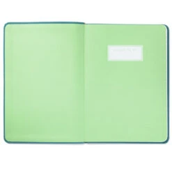 Hallmark Turquoise Faux Leather Notebook With Pen -Hallmark Turquoise Faux Leather Notebook With Pen 1HWJ7041 03
