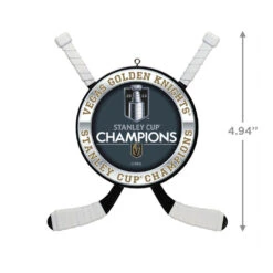 Hallmark NHL® Vegas Golden Knights® 2023 Stanley Cup® Champions Hockey Ornament -Hallmark Vegas Golden Knights Stanley Cup Keepsake Ornament 2499QHR1263 03