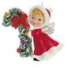 Hallmark Vintage Angel Porcelain Ornament -Hallmark Vintage Angel With Candy Cane Keepsake Ornament 2499QXT4127 01