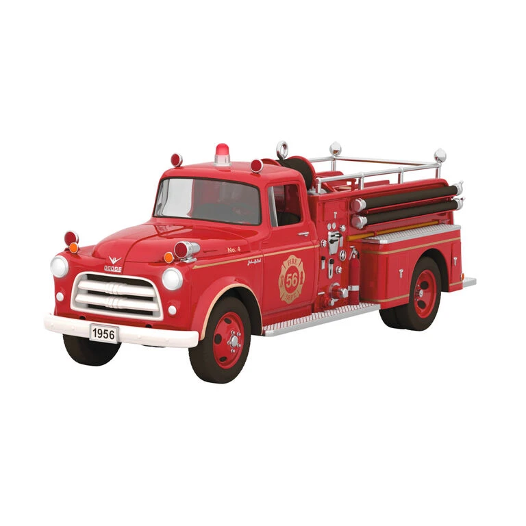 Hallmark Fire Brigade 1956 Dodge Fire Engine 2023 Ornament With Light 3 Hallmark Fire Brigade 1956 Dodge Fire Engine 2023 Ornament With Light