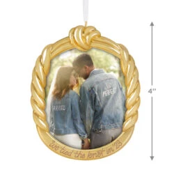 Hallmark We Tied The Knot! 2023 Metal Photo Frame Ornament 10 Hallmark We Tied The Knot! 2023 Metal Photo Frame Ornament -Hallmark We Tied the Knot Picture Frame Keepsake Ornament 1999QHX3059 03