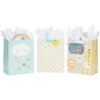 Hallmark 13" Welcome Baby 3-Pack Assorted Gift Bags With Tissue -Hallmark Welcome Baby 3Pack Assorted Large Gift Bags Tissue 5EGB6421 01