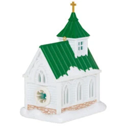 Hallmark Candlelight Service Ornament 13 Hallmark Candlelight Service Ornament -Hallmark White Church With Green Steeple Keepsake Ornament 2199QGO2767 06