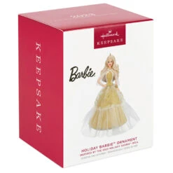 Hallmark 2023 Holiday Barbie™ Ornament -Hallmark White Holiday Barbie Doll Keepsake Ornament 2199QXR8209 04