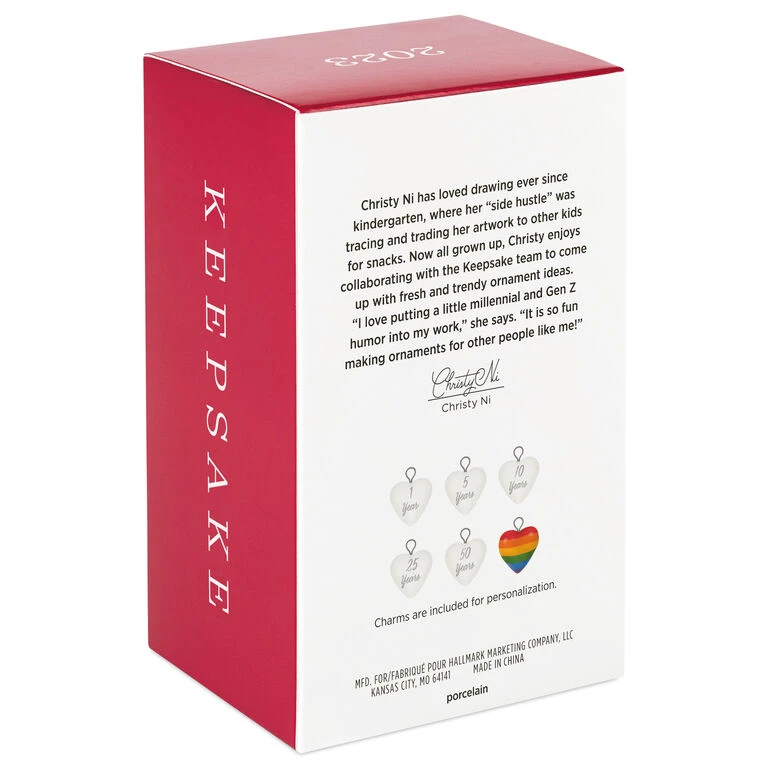 Hallmark Our Anniversary 2023 Porcelain Ornament 7 Hallmark Our Anniversary 2023 Porcelain Ornament - Image 5