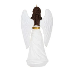 Hallmark Angel Of Adoration Ornament -Hallmark White and Gold Angel Keepsake Ornament 1999QSM7857 06
