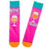 Hallmark Wine Is A Hug In A Glass Funny Crew Socks -Hallmark Wine Lovers Funny Novelty Crew Socks 1SOX2078 01