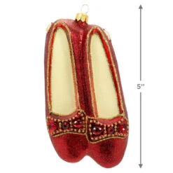 Hallmark The Wizard Of Oz™ Ruby Slippers™ Glass Ornament 10 Hallmark The Wizard Of Oz™ Ruby Slippers™ Glass Ornament -Hallmark Wizard of Oz Ruby Slippers Keepsake Ornament 1QEP3037 03
