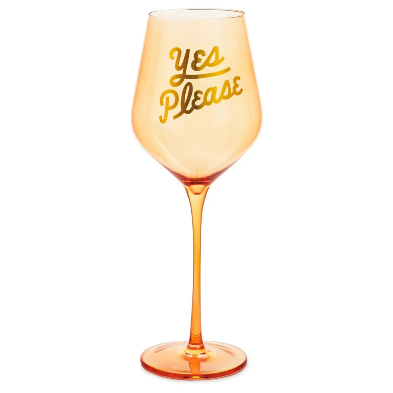 Hallmark Yes Please Wine Glass, 19.27 Oz. 3 Hallmark Yes Please Wine Glass, 19.27 Oz.