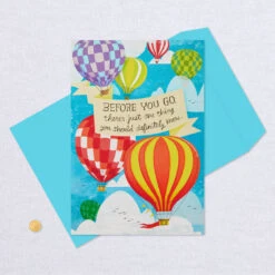 Hallmark 16" Hot Air Balloons Pop-Up Jumbo Goodbye Card -Hallmark Youll Be Missed Balloon Goodbye Card 1499CBG1018 06